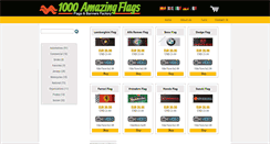 Desktop Screenshot of 1000amazingflags.com