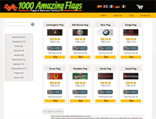 Tablet Screenshot of 1000amazingflags.com